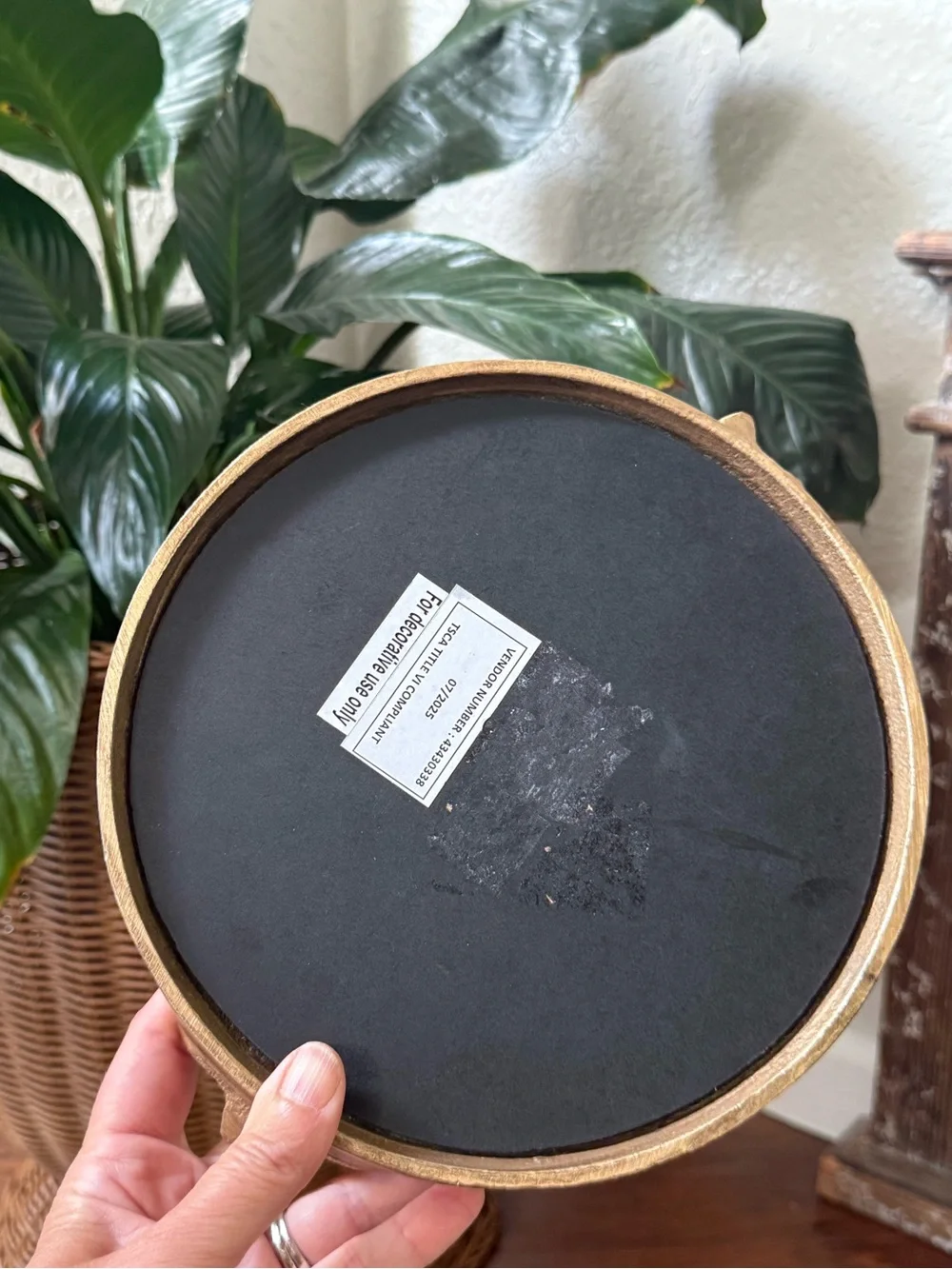 Decorative Gold Mirrored Tray, Hollywood Regency